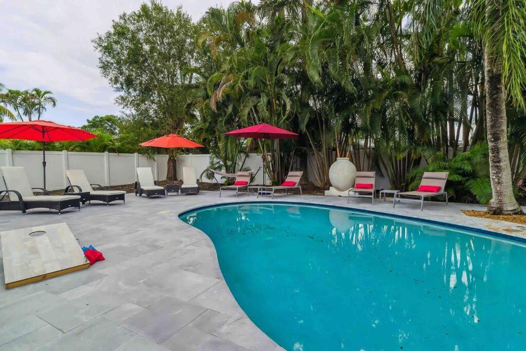 Private Oasis With Pool Near Beaches, Dining & Las Olas Fort Lauderdale Eksteriør bilde