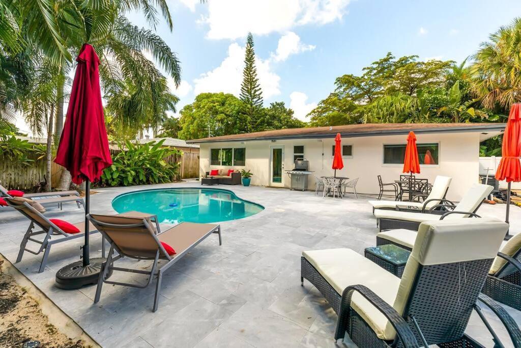 Private Oasis With Pool Near Beaches, Dining & Las Olas Fort Lauderdale Eksteriør bilde