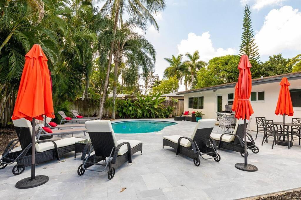 Private Oasis With Pool Near Beaches, Dining & Las Olas Fort Lauderdale Eksteriør bilde